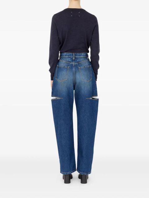 Maison Margiela cut-out jeans - Blue