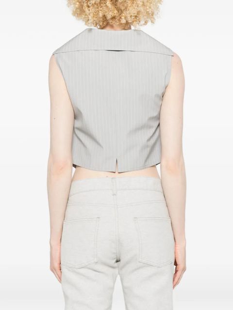 Vivienne Westwood Meryl pinstripe buttoned sleeveless waistcoat - Grey