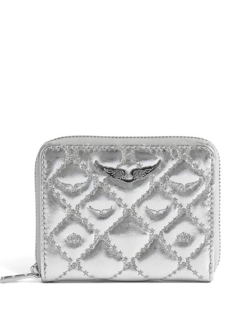 Zadig&Voltaire quilted leather zip wallet - Silver - zdjęcie produktu nr 1