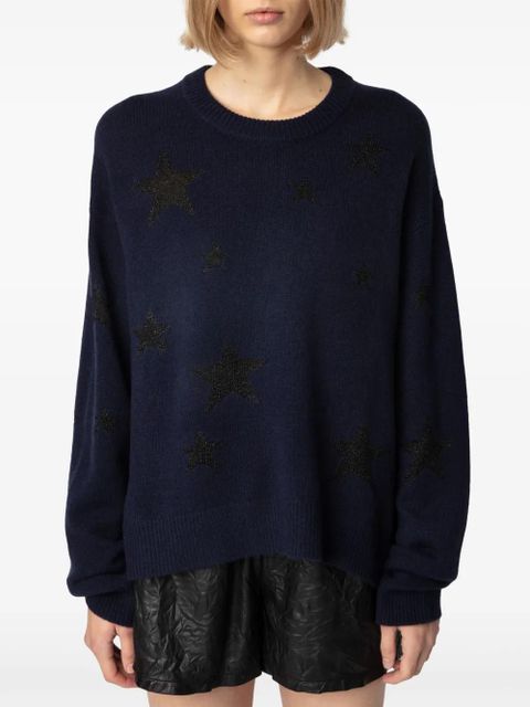 Zadig&Voltaire sequin-embellished jumper - Blue