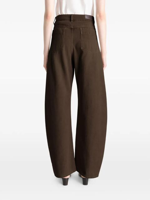 LEMAIRE high-waisted curved jeans - Brown