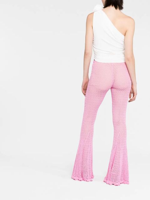 Blumarine knitted flared trousers - Pink