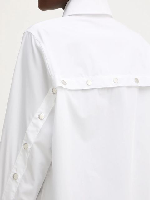 Karl Lagerfeld koszula bawełniana damska kolor biały regular z kołnierzykiem klasycznym B1W11010