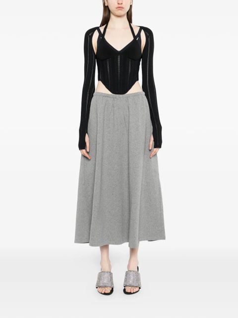 Alexander Wang cotton terry midi skirt - Grey - zdjęcie produktu nr 2