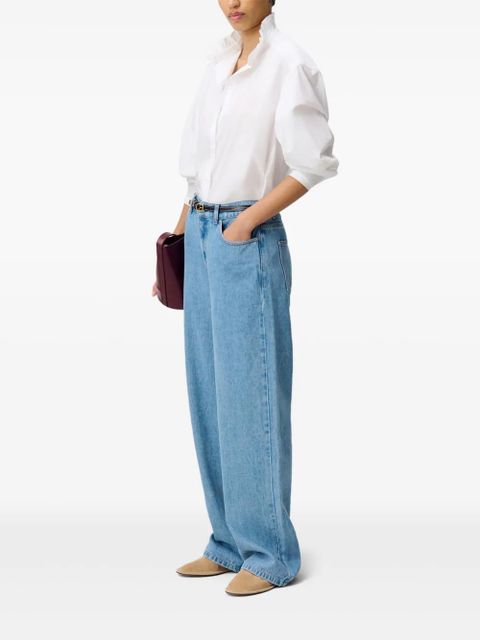 Claudie Pierlot frill-collar cotton T-shirt - White