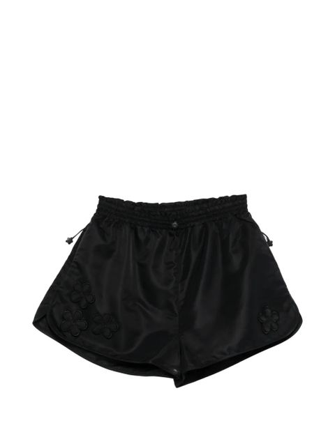 Cecilie Bahnsen Colette floral-patch shorts - Black - zdjęcie produktu nr 1
