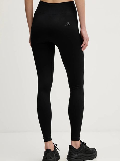 adidas Performance legginsy treningowe We Knit damskie kolor czarny gładkie JX3901 - zdjęcie produktu nr 2