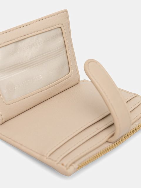 Tommy Hilfiger portfel damski kolor beżowy AW0AW18027