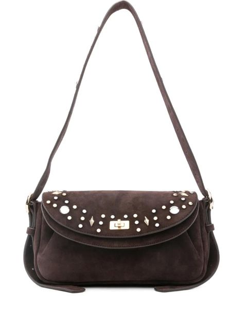 SANDRO embellishment flap shoulder bag - Brown - zdjęcie produktu nr 1