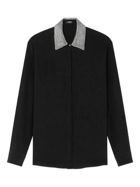 Versace embellished-collar shirt - Black - zdjęcie produktu nr 1