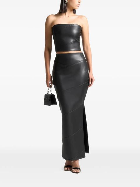 Manière De Voir panelled split hem maxi skirt - Black - zdjęcie produktu nr 2