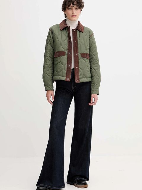 Pepe Jeans kurtka kolor zielony przejściowa PL4024342