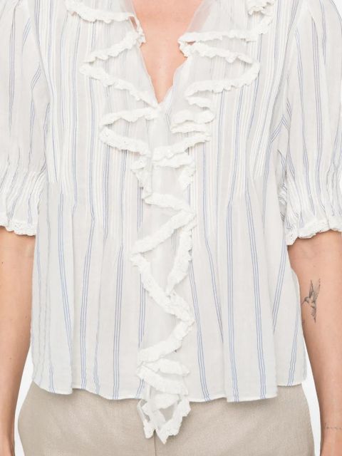 DÔEN Henri striped blouse - Neutrals