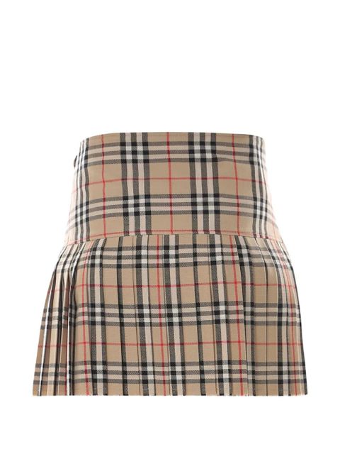Burberry checked-pattern pleated mini skirt - Neutrals - zdjęcie produktu nr 2