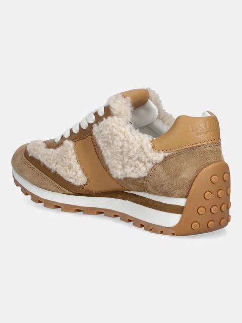 Lauren Ralph Lauren sneakersy skórzane Dani damskie kolor beżowy 802980566001 - zdjęcie produktu nr 2