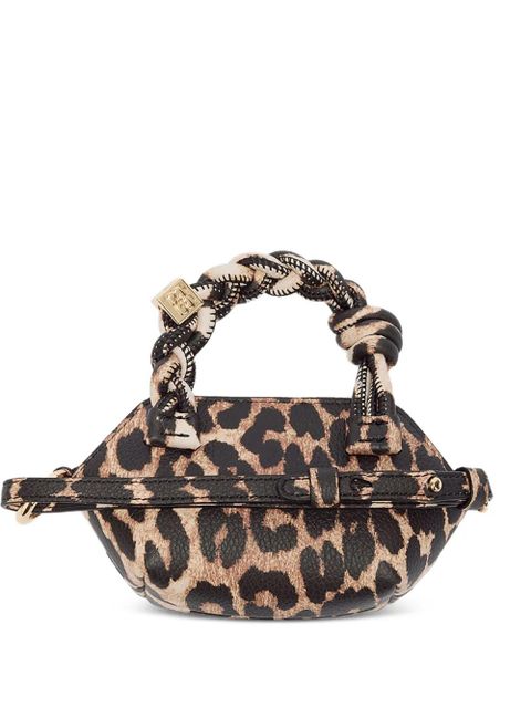 GANNI Nano Bou leopard-print mini bag - Brown - zdjęcie produktu nr 2