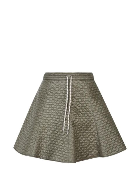 Moncler floral-quilted mini skirt - Green - zdjęcie produktu nr 1