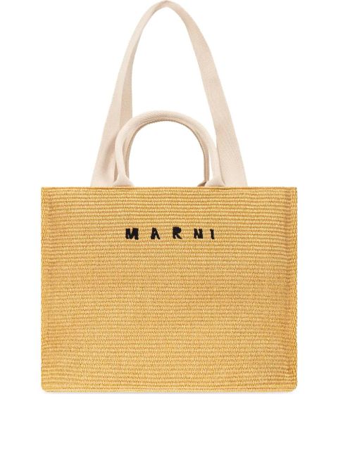 Marni large Basket tote bag - Yellow - zdjęcie produktu nr 1