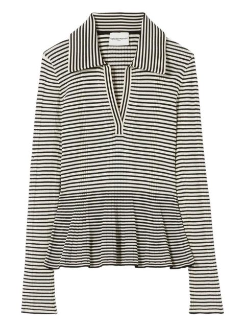 Claudie Pierlot striped long-sleeve top - White - zdjęcie produktu nr 1