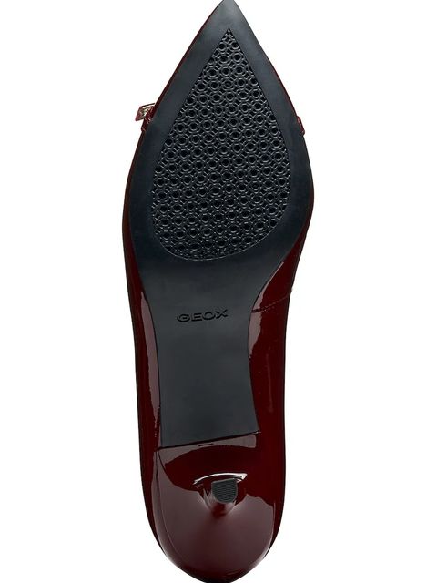 Geox szpilki skórzane D KLEOPY kolor bordowy D56YBD 00066 C7005