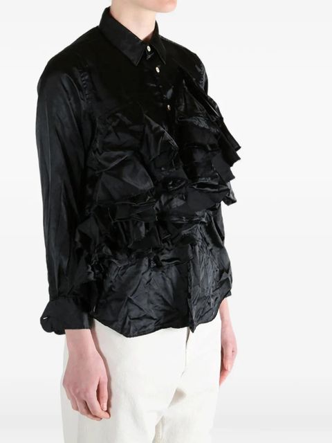 Comme Des Garçons ruffled shirt - Black