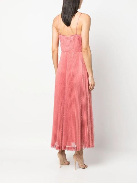 TWINSET pleated lace dress - Pink