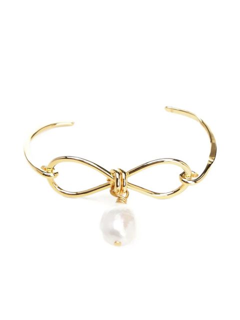 Marni bow pearl-drop bracelet - Gold