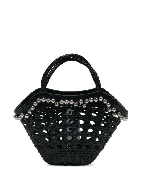 Osoi Lip braided-handle embellished tote bag - Black - zdjęcie produktu nr 2