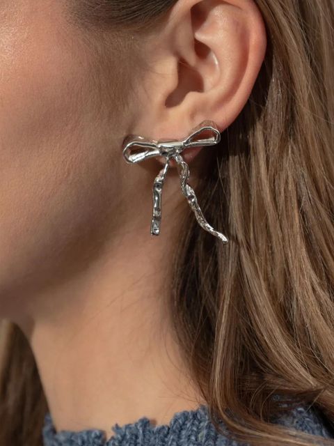 Marni bow-motif earrings - Silver - zdjęcie produktu nr 2