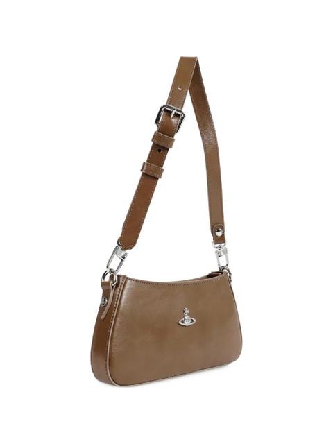 Vivienne Westwood Tasha Orb-plaque shoulder bag - Brown