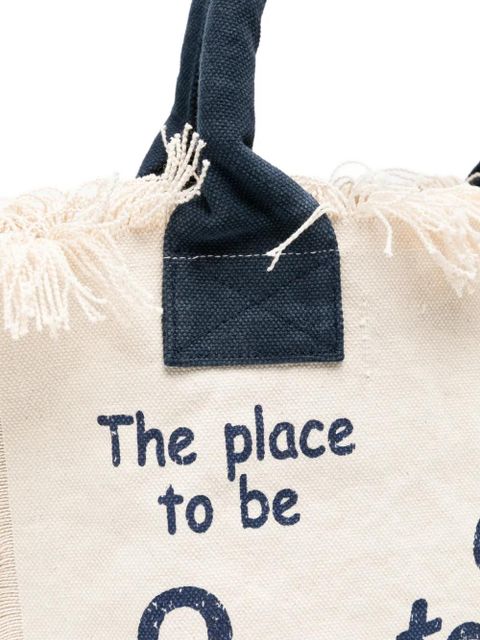 MC2 Saint Barth Vanity fringed-trim tote bag - Neutrals