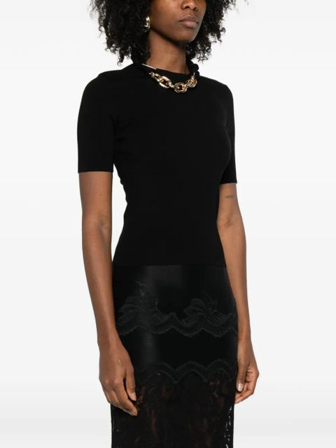 Rabanne chain-detail T-shirt - Black