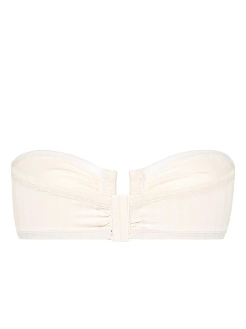 ERES ribbed bandeau bikini top - White - zdjęcie produktu nr 2