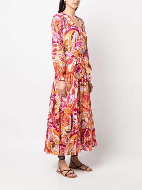 TWINSET abstract-print dress - Orange