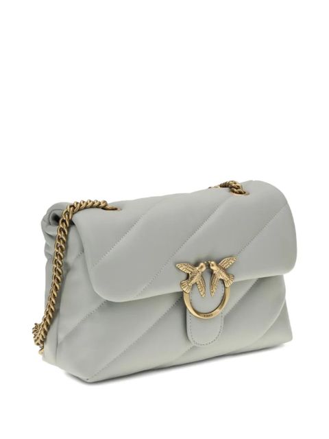 PINKO Love quilted bird-hardware shoulder bag - Grey - zdjęcie produktu nr 2