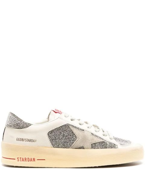 Golden Goose Stardan crystal-embellished leather sneakers - White - zdjęcie produktu nr 1