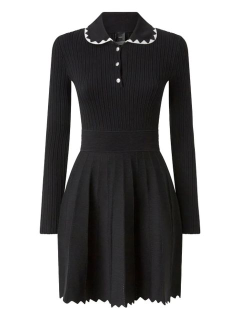 PINKO ribbed polo dress - Black - zdjęcie produktu nr 1
