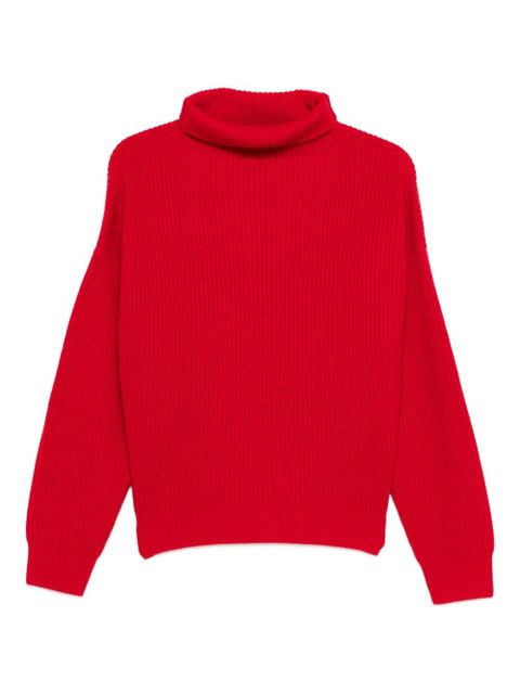 ISABEL MARANT turtleneck ribbed sweater - Red - zdjęcie produktu nr 1