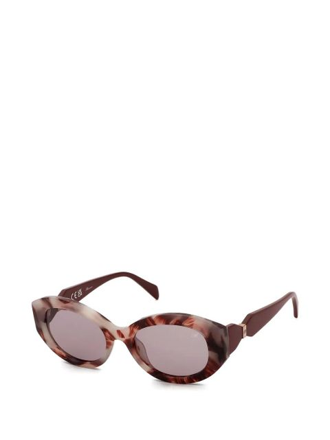 Blumarine oval-frame sunglasses - Brown - zdjęcie produktu nr 2