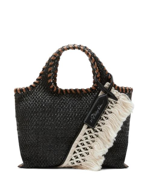 3.1 Phillip Lim mini Market fringe-trim tote bag - Black - zdjęcie produktu nr 1
