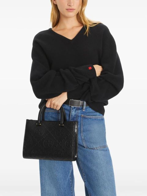 Tory Burch T Monogram Square tote bag - Black