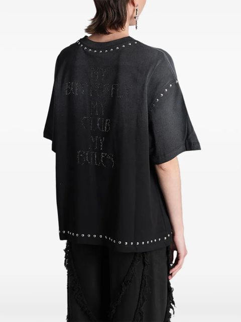 Blumarine stud-embellished T-shirt - Black