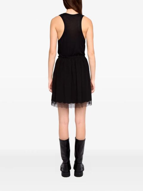 Zadig&Voltaire Jarvisa lace-trim mini skirt - Black