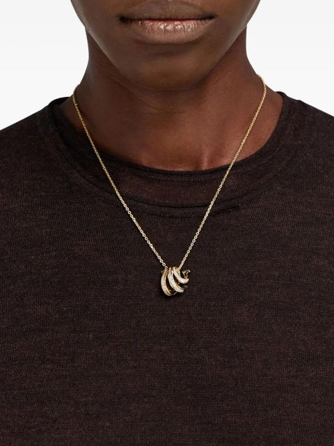 Ferragamo Triple Gancini crystal necklace - Gold - zdjęcie produktu nr 2