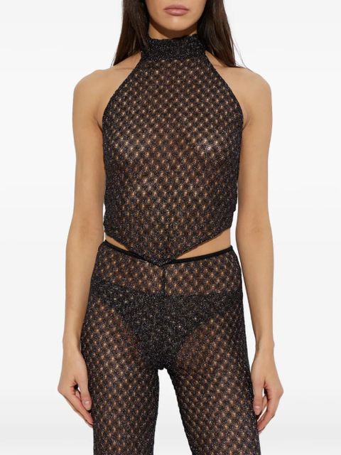 Missoni spiderweb-lace halterneck top - Black - zdjęcie produktu nr 1