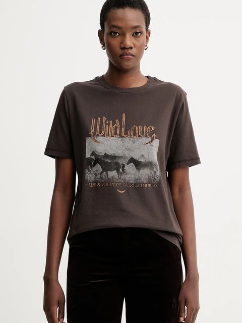 ZADIG&VOLTAIRE t-shirt bawełniany - zdjęcie produktu nr 1