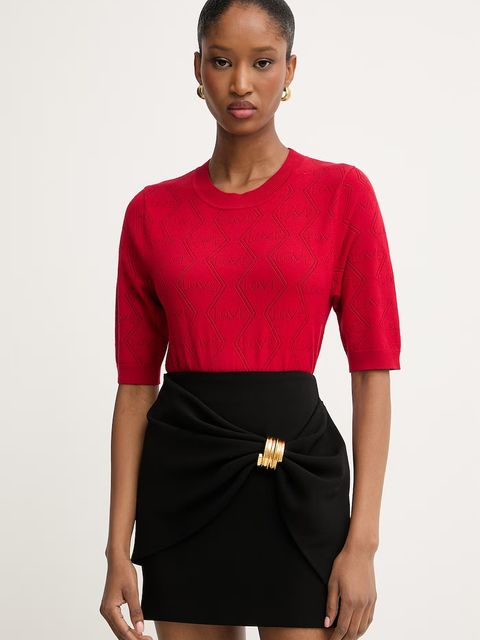 Morgan T-shirt swetrowy damski z wiskozą - zdjęcie produktu nr 2