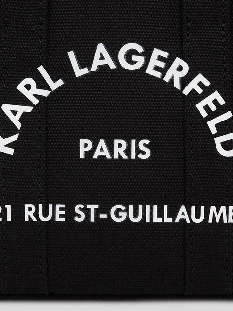 Karl Lagerfeld torebka bawełniana K/RSG kolor czarny A3W50118