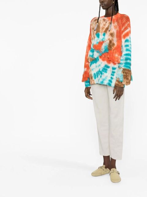 Alanui California Dreamin' net-knit jumper - Orange - zdjęcie produktu nr 2