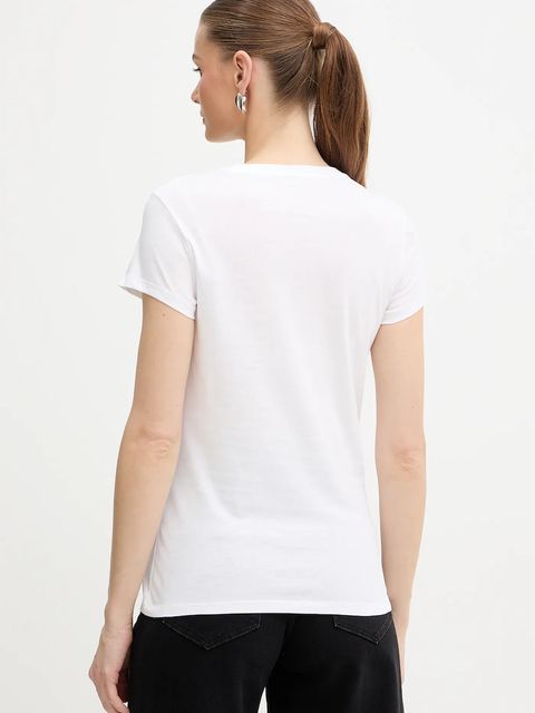 Armani Exchange t-shirt bawełniany damski kolor biały XW001351 AF17172